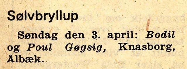 Avisklip 1977 Sølvbryllup - Knasborg 0064