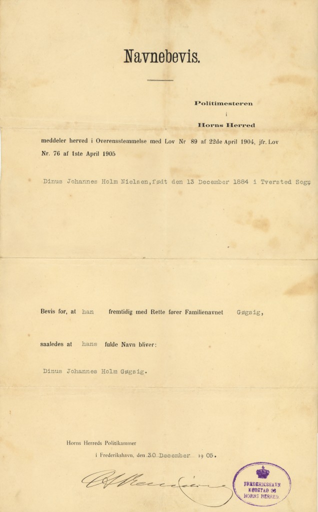 Navnebevis Gøgsig jpg